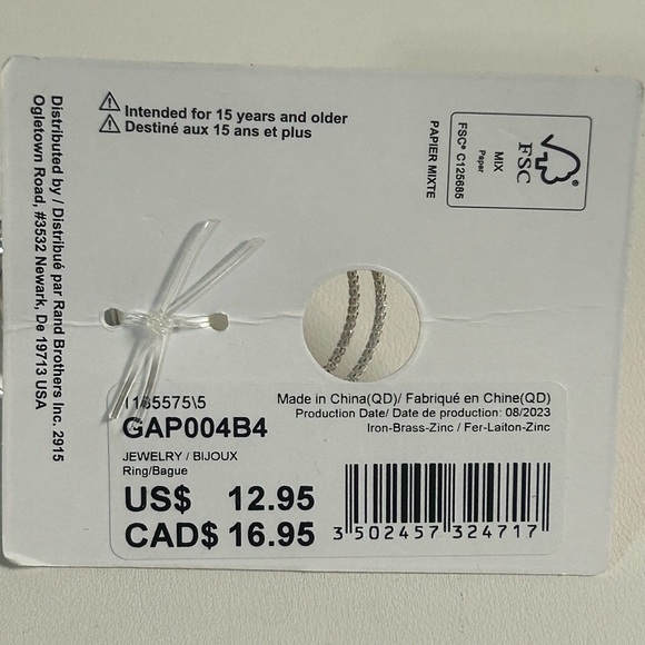 GAP Silver Rings Collection Modern Abstract Designs - Picture 3 of 4